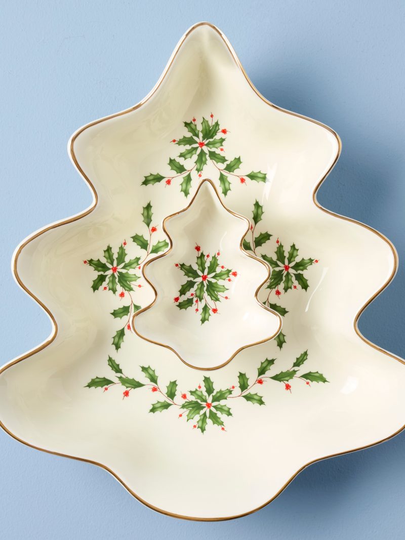 Holiday Tree Chip & Dip Set